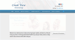 Desktop Screenshot of creekviewdentistry.com